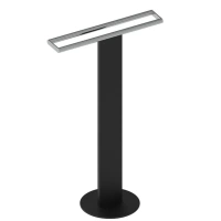 Полотенцедержатель Keuco 04987370201, напольный, двойной, цвет черный/хром - Gidratop.ru изображение