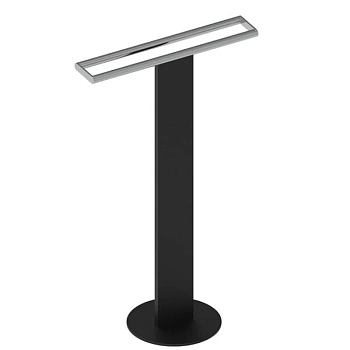 Полотенцедержатель Keuco 04987370201, напольный, двойной, цвет черный/хром