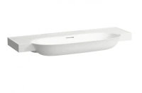 Раковина Laufen New Classic 8.1385.8.000.109.1 120 х 48 х 16.5 см, SaphirKeramik, без отверстия, с переливом, белый глянцевый - Gidratop.ru изображение