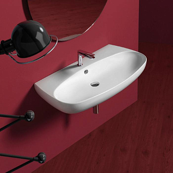 Раковина 100х52 см, 1 отв., цвет: белый