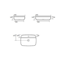Раковина 60х43 см, 1 отв., цвет: белый - Gidratop.ru изображение