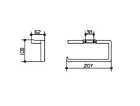 Полотенцедержатель Keuco Industrie 14, 41421 010000, 20 см, хром - Gidratop.ru изображение