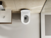 Унитаз ABBER Bequem AC1128 подвесной белый, безободковый, смыв торнадо - Gidratop.ru изображение