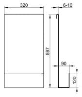 Полочка для душа Keuco со сливными прорезями и интегрированными крючками, цвет черный матовый, 24951370000 - Gidratop.ru изображение