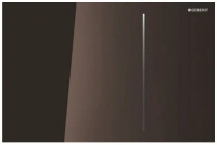 Клавиша Geberit Sigma Type 70 115.625.SJ.1, двойной смыв, стекло/алюминий, цвет черный - Gidratop.ru изображение