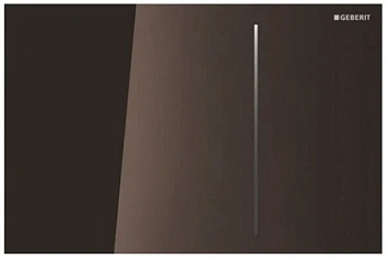 Клавиша Geberit Sigma Type 70 115.625.SQ.1, двойной смыв, стекло/алюминий, цвет умбра