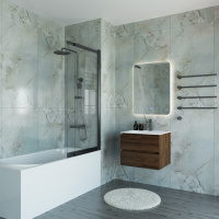 Ванна акриловая Vincea VBT-2A150-LG с ножками 1500*750*470, пристенная, цвет белый - Gidratop.ru изображение