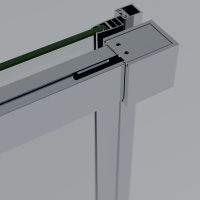 Душевой уголок Soft 2 VSR-3SO28013CL, 1300*800, хром, стекло прозрачное - Gidratop.ru изображение