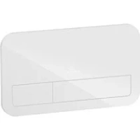 Клавиша двойная Villeroy&Boch ViConnect 9224 00RE, стекло, белый глянец - Gidratop.ru изображение