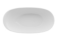 Ванна акриловая Vincea VBT-601-1700, 1700*800*580, цвет белый, щелевой перелив - Gidratop.ru изображение