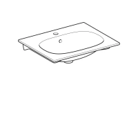 Раковина Geberit Acanto 500.640.01.2, 60 х 48 см, белая - Gidratop.ru изображение