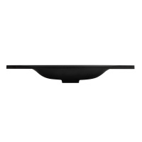 Раковина из искусственного камня, чёрная,1000x455x150, BB1000/445-LV-ART-PR-NERO - Gidratop.ru изображение