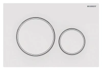 Клавиша Geberit Sigma Type 20, 115.882.11.1, белый/белый матовый - Gidratop.ru изображение