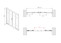 Шторка на ванну ABBER Schwarzer Diamant AG57170 - Gidratop.ru изображение