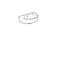 Раковина Geberit Renova 500.374.01.1, 36 х 25 см, белая - Gidratop.ru изображение