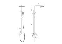 Душевая система WONZON & WOGHAND FIT, Черный матовый (WW-88739009-MB) - Gidratop.ru изображение