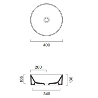 Catalano Zero Раковина D40 см, на столешницу, цвет белый глянцевый - Gidratop.ru изображение