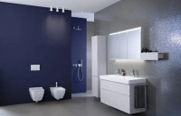 Полка Geberit Smyle Square 500.362.JL.1, 45 см, с крючками для полотенец, цвет песчаный глянец - Gidratop.ru изображение