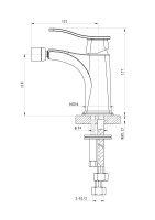 Смеситель для биде WONZON & WOGHAND NAVIA, Хром (WW-185001-CR) - Gidratop.ru изображение