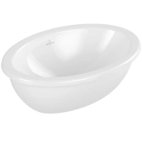 Раковина Villeroy&Boch Loop&Friends 4A530001, 50 х 36.5 см, встраиваемая снизу, альпийский белый - Gidratop.ru изображение