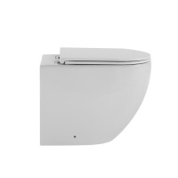 Унитаз ABBER Bequem AC1111TMW приставной белый матовый, безободковый, смыв торнадо - Gidratop.ru изображение