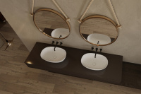 Раковина накладная ABBER Stein AS2636 белая матовая - Gidratop.ru изображение