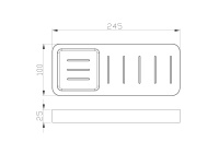 Мыльница с держателем WONZON & WOGHAND LOTTE, Хром (WW-8332) - Gidratop.ru изображение