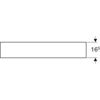 Полка Geberit iCon 840992000, 90 см, цвет платиновый - Gidratop.ru изображение
