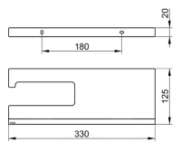 Держатель для туалетной бумаги с полочкой Keuco Edition 90 19173018000 Square, хром/дымчатое стекло - Gidratop.ru изображение