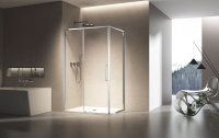 Душевой уголок Slim 8mm VSR-6SL8014CL, 1400*800, хром, стекло прозрачное - Gidratop.ru изображение
