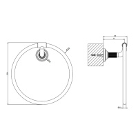 GESSI VENTI20 полотенцедержатель-кольцо, цвет Gold PVD - Gidratop.ru изображение