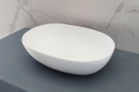 Раковина накладная ABBER Stein AS2636 белая матовая - Gidratop.ru изображение