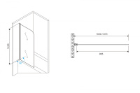 Шторка на ванну ABBER Ewiges Wasser AG52100 - Gidratop.ru изображение