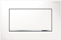Клавиша Geberit Sigma Type 30 115.893.KJ.1, металл, белый/хром - Gidratop.ru изображение