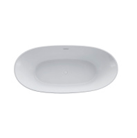 Ванна акриловая Vincea VBT-405-1860, 1860*885*605, цвет белый, щелевой перелив - Gidratop.ru изображение