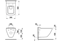 Подвесной унитаз Laufen Palace New 8.2070.0.000.000.1 - Gidratop.ru изображение