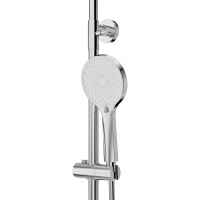 RELAX-CVD-01 Душевая стойка со смесителем и изливом, хром - Gidratop.ru изображение