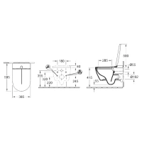 Унитаз подвесной Villeroy&Boch Viclean V0E100R1 альпийский белый, с функцией биде - Gidratop.ru изображение