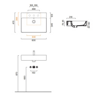 Catalano Premium Раковина 60*47, цвет белый глянцевый - Gidratop.ru изображение