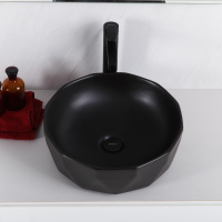 Раковина накладная керамическая черная BB1409H301 - Gidratop.ru изображение