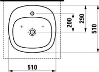 Раковина - чаша Laufen Palomba 1280.1.000.111.1 - Gidratop.ru изображение