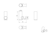 Настенный держатель WONZON & WOGHAND, Хром (WW-994219-CR) - Gidratop.ru изображение