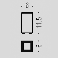 Colombo Look Настольный стакан, цвет: хром/стекло - Gidratop.ru изображение