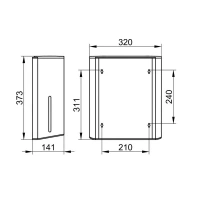 Диспенсер бумажных полотенец Keuco Plan 14985070000, нержавеющая сталь/черный - Gidratop.ru изображение