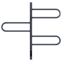 Полотенцесушитель электрический Vincea VTD-1R2CGE 44х80, графит, таймер - Gidratop.ru изображение