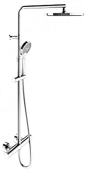 Душевая система Keuco Plan Blue 53926012321, термостат, верхний душ, душевая лейка, хром