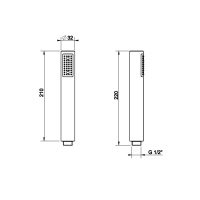 Gessi Inciso душевая лейка с защитой от известкового налёта, цвет: Brushed Brass PVD - Gidratop.ru изображение
