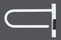 Полотенцесушитель электрический Vincea VTD-1P1WE 39x25, белый, таймер - Gidratop.ru изображение