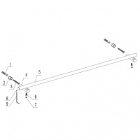 Полотенцедержатель ABBER Osten 316 AA1857BGG оружейная сталь брашированная - Gidratop.ru изображение