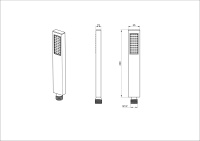 Лейка для душа WONZON & WOGHAND, Брашированное золото (WW-88SC06-BG) - Gidratop.ru изображение